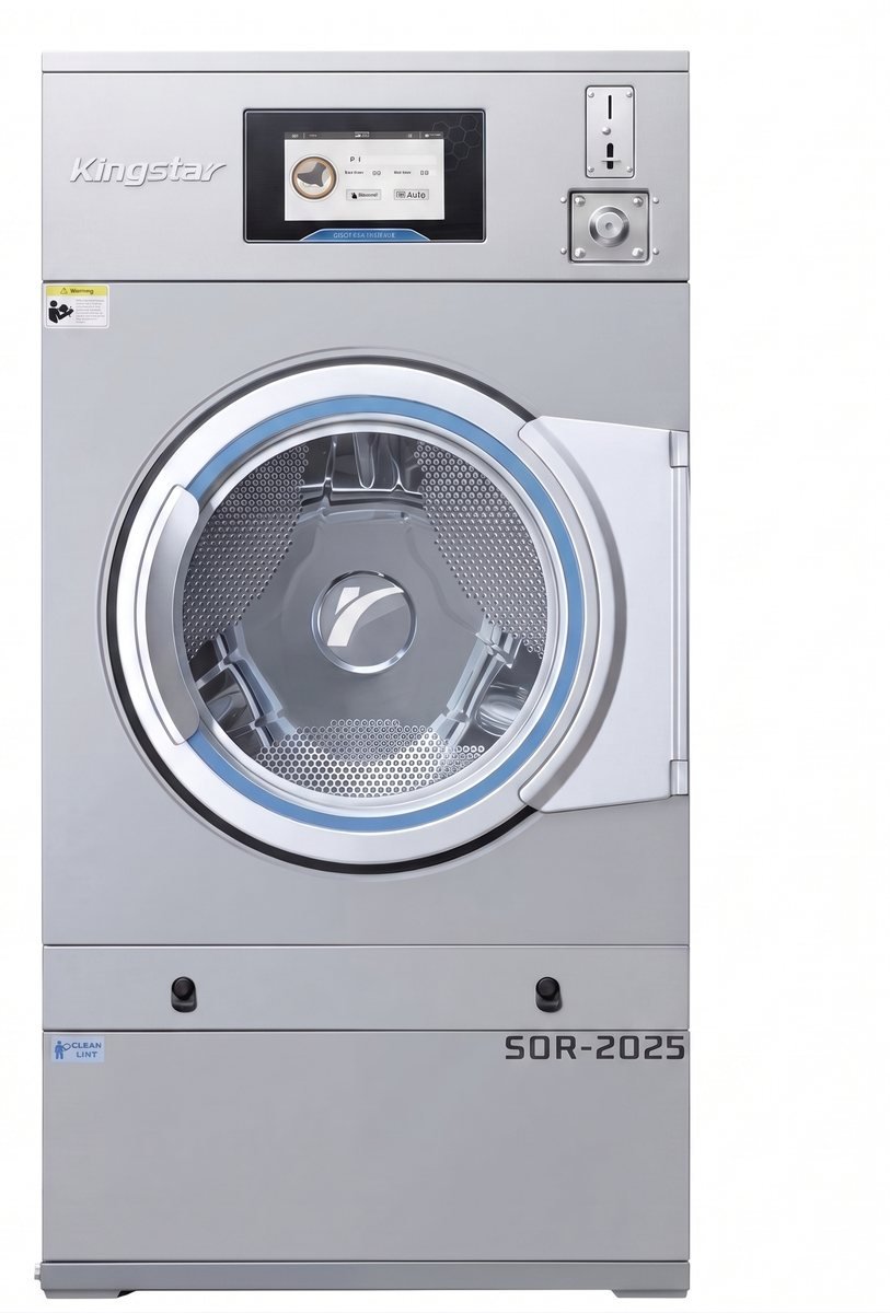 Kingstar coin-operated single tumble dryer, 12 to 25 kg