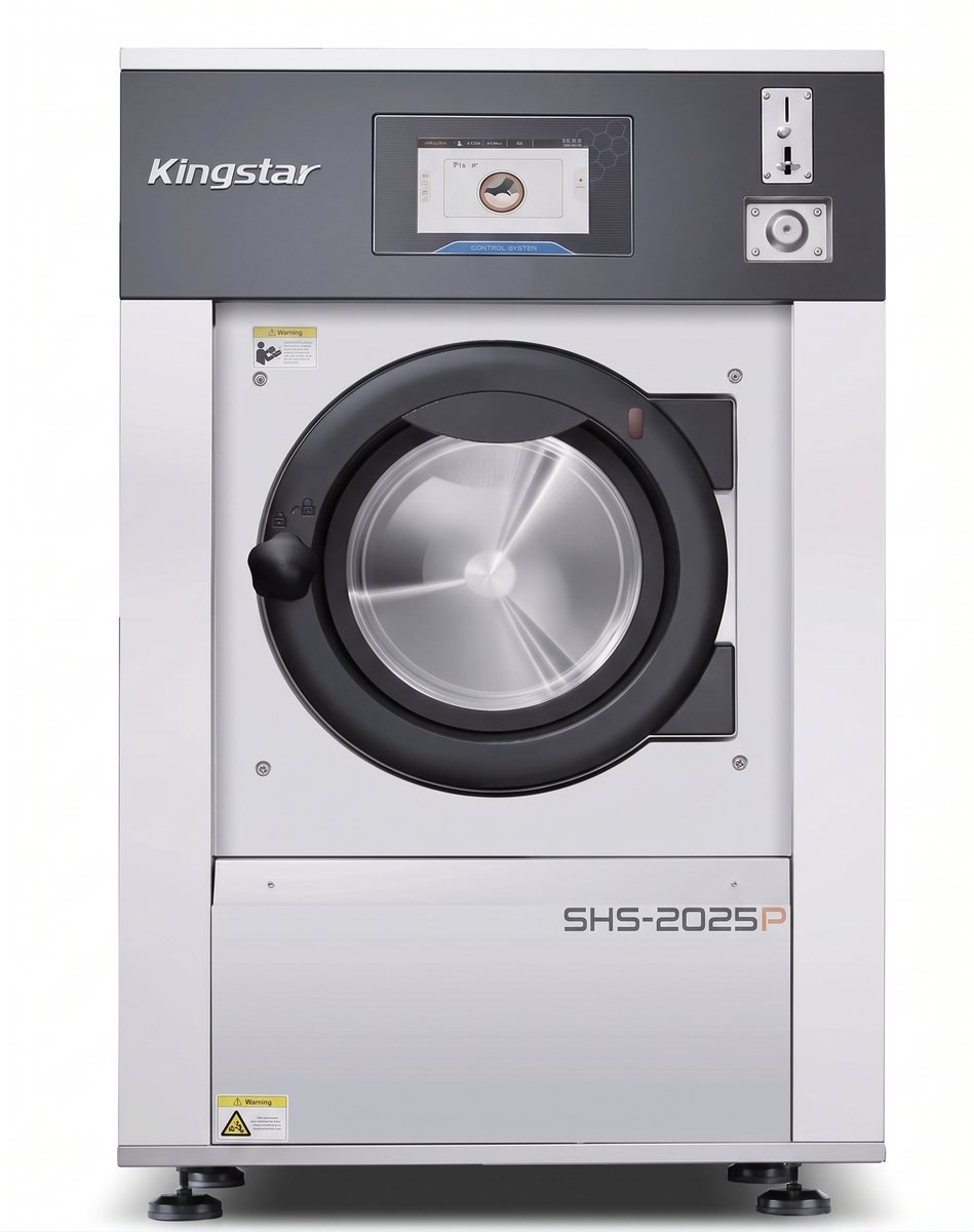 Kingstar coin-operated softmount washer, 12 to 25 kg