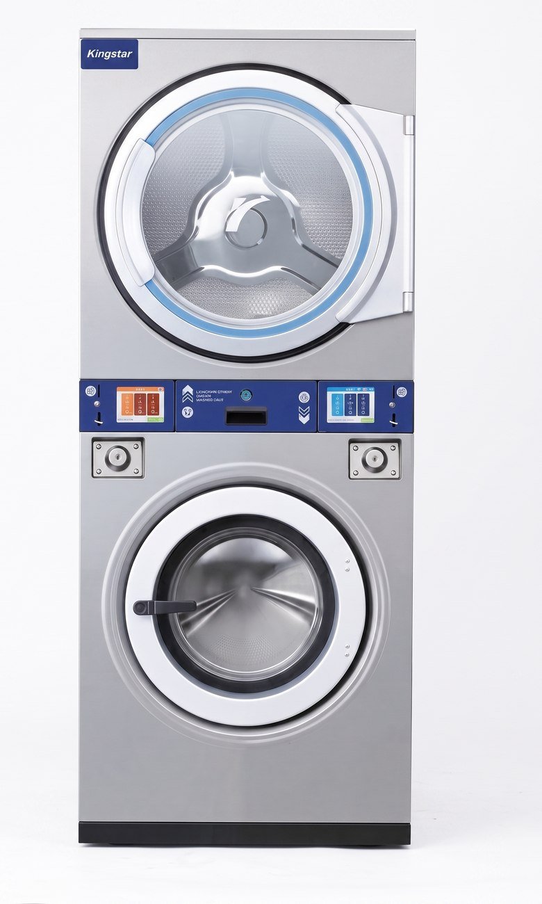Kingstar coin-operated stacked washer-dryer combo