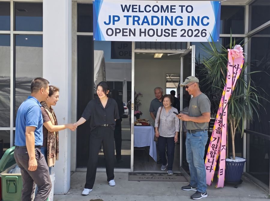 Kingstar America staff welcoming a customer at an open house